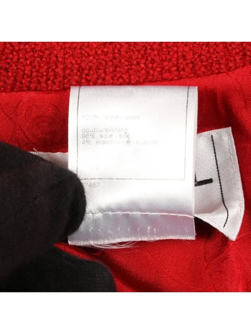 Chanel Duffle Coat Short Red Wool Hooded Jacket - Picture 4 of 7